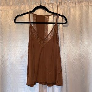 Coffee colored tank: American Eagle “soft & sexy”